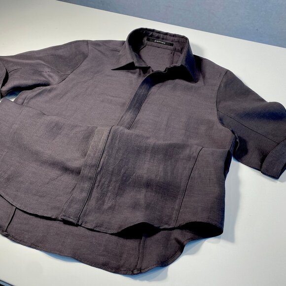 D.Hygen ST102-0621S Linen Rayon Short Sleeve Shirt, Japanese Size 1, Men's SM - Picture 6 of 14